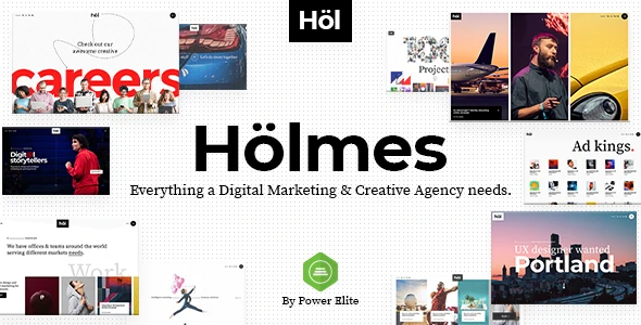 Holmes – Digital Agency WordPress Theme